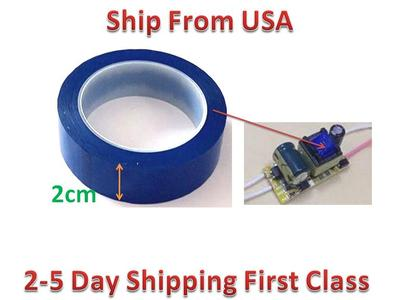 #ad Insulation Adhesive Mylar tape Hig Temp Transformer Coil Wrap Blue 2CM*66M $13.00