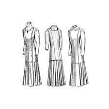 Past Patterns 3472 - Early 1910s Princess Dress Sewing Pattern bust 35"