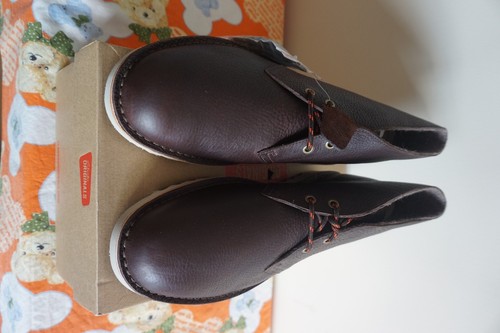 Botas de Cuero Clarks para Hombre Kilve Desert Marrón Oscuro Reino Unido 10.5/UE 45 Precio de venta sugerido por el fabricante £150 - Imagen 2 de 9