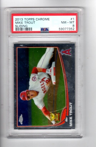 2013 Topps Chrome Sliding Rookie Cup Mike Trout PSA 8 NM-MT Los Angeles Angels - 第 1/1 張圖片