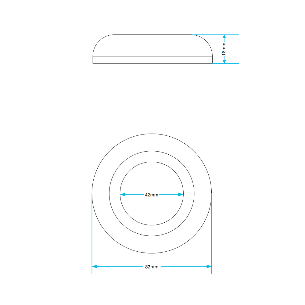 Viva 1 1/2" Domed Doughnut Foam Washer Close Coupled WC Toilet Cistern