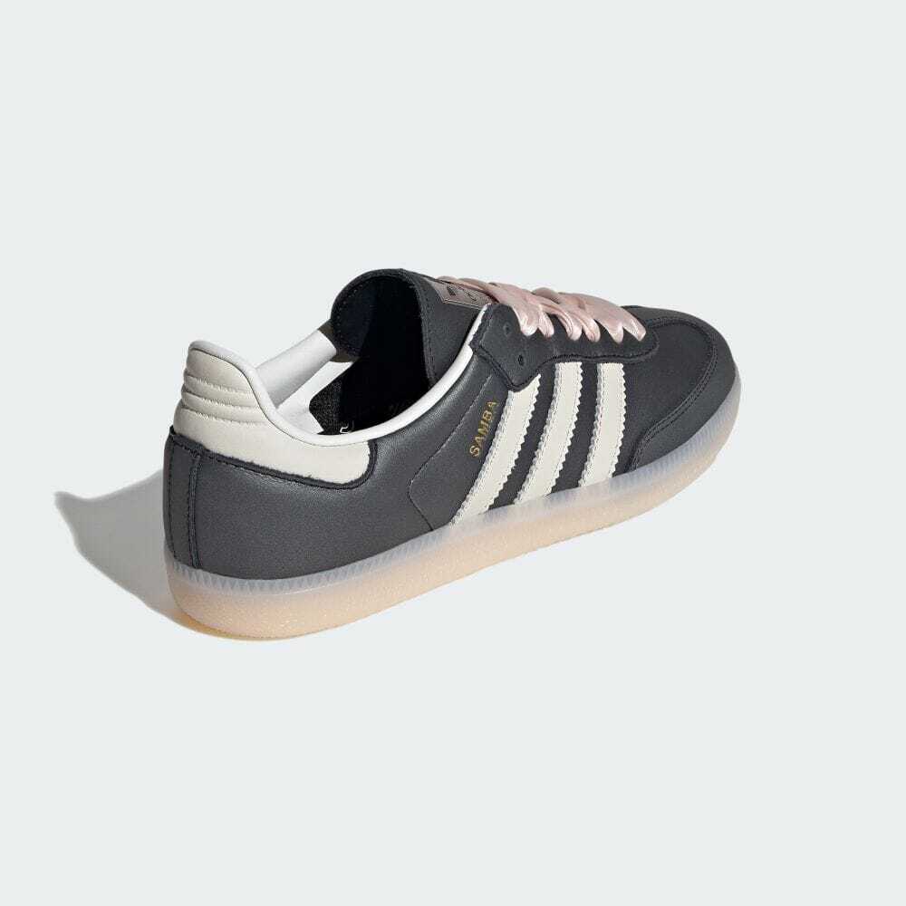 ★★Adairs★★ Samba OG W Black White Pink IH8047 IH8047 adidas Originals Samba OG Ribbon Laces Black Pink