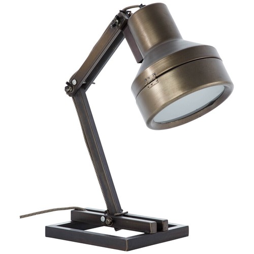 Brilliant 99037/46 Hardwork Tisch Leuchte Metall/Glas schwarz stahl Lese Lampe - Bild 2 von 10