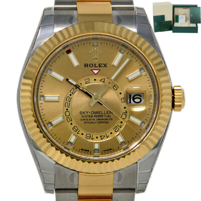 Rolex New Sky-Dweller 326933 42mm Steel Gold 2022Box/Paper/5YrWarranty #RL328