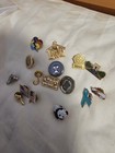 Sixteen Vintage Miniature Pins Lot to Include Local Hawaii 