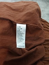 Topshop Real Leather Piel Jacket. Brown/tan Colour. Looks Like Suede. Stylish.