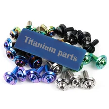 4 Set M6 titanium screws/washer License plate decoration screws high strength