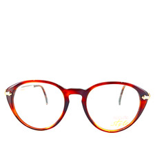 Nigura Eyeglasses 354 D Brown Round Womens Full Rim Frames 53[]18 145 mm