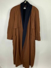 Madeleine Long Trench Coat Made In Italy Brown Size 6