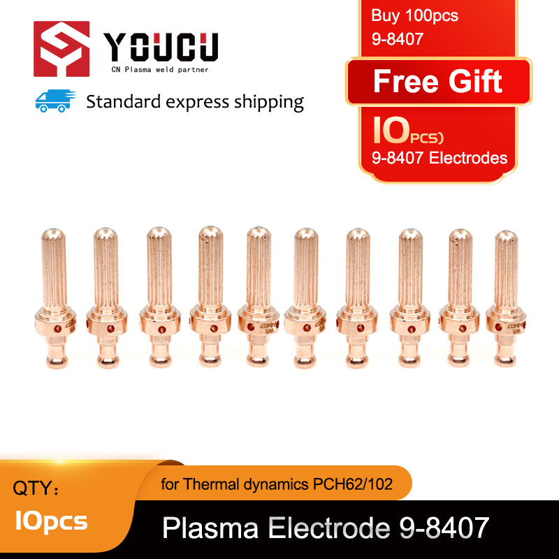  10pcs 9-8407 Electrodes For PCH62 102 Thermal Dynamics Plasma Torch