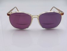 Vintage Sebastiano 1020 Brown Translucent Oval Sunglasses FRAMES ONLY France