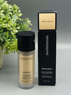 Bareminerals Original Liquid Mineral Foundation FAIRY LIGHT 03 New