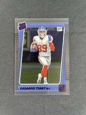 2021 Clearly Donruss Kadarius Toney Rated Rookie Purple Foil New York Giants