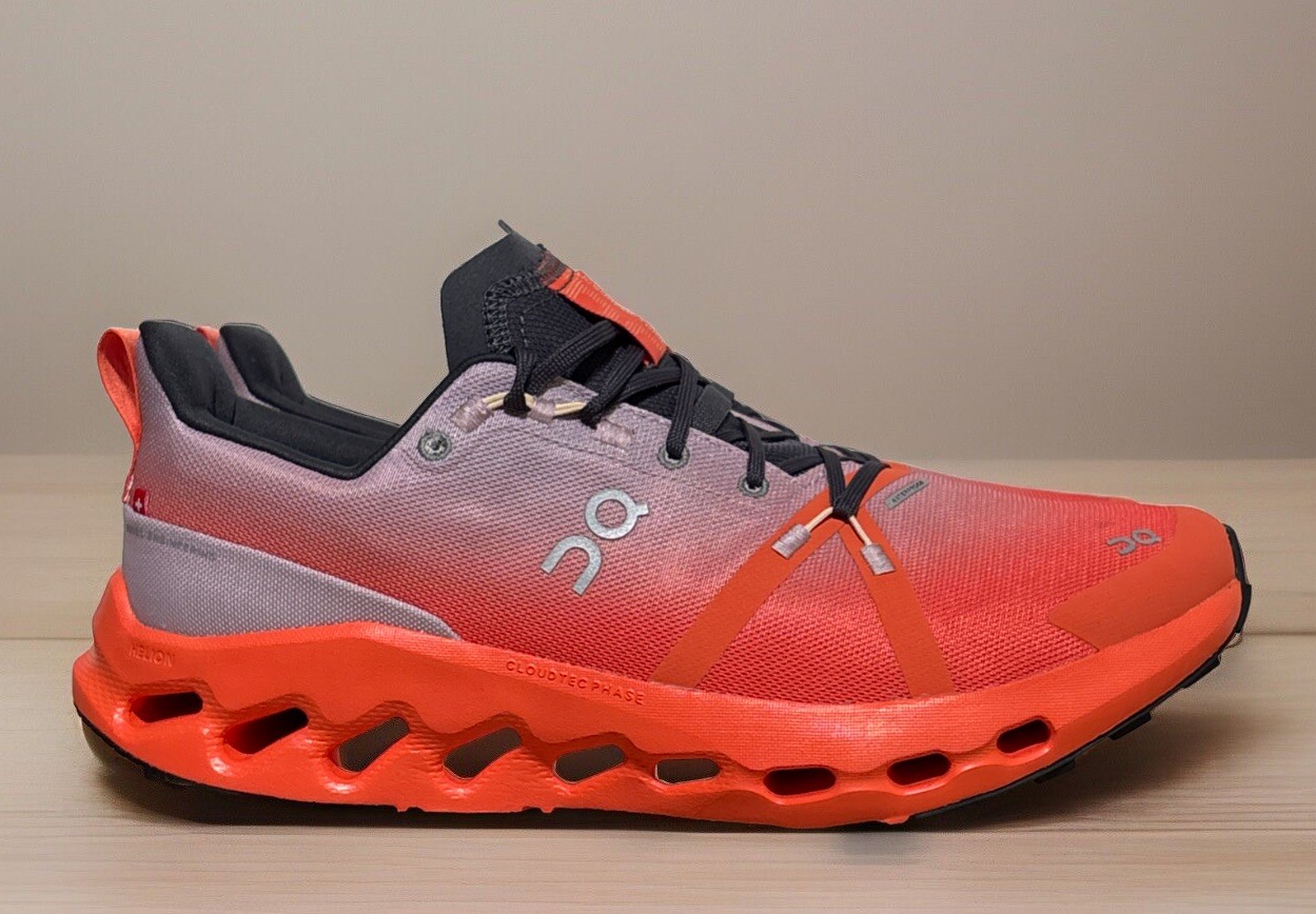 On Cloudsurfer Trail Waterproof Mens Shoes Size 10 Mauve | Flame