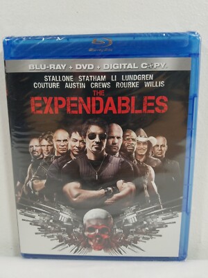 The Expendables (Blu-ray/DVD, 2010, 3-Disc Set) New Sealed