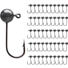 100pc Round Ball Jig Heads Fishing Hook Crappie Bass Lure Bait 1/64 1/32 1/16 oz