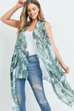 womens-tropical-leaves-green-ivory-kimono-top-blouse-shirt-wrap-casual-one-size-
