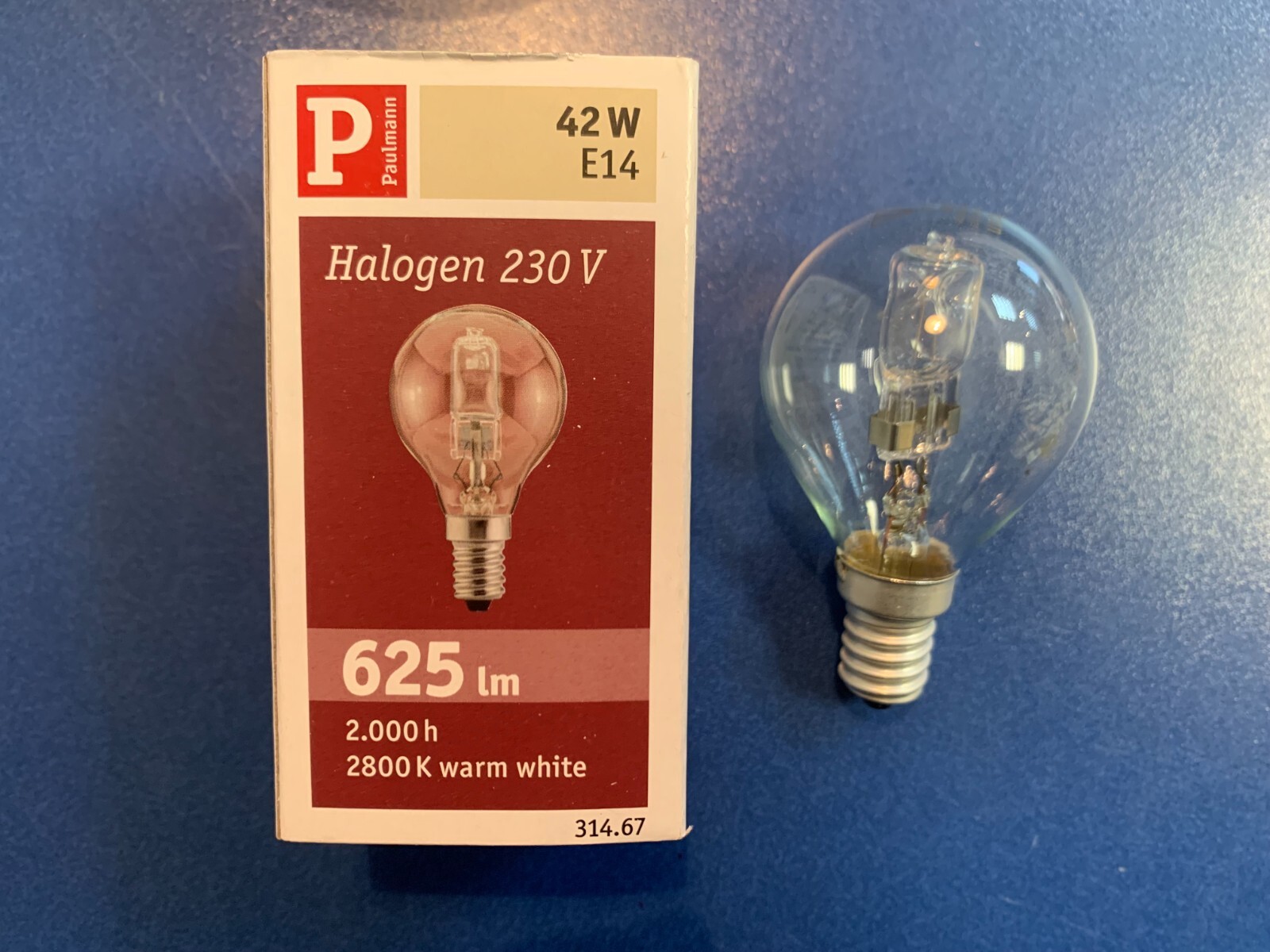 Paulmann Halogen Lamp Drop Lamps 42W E14 Clear 230V Drop Lamp 314.67