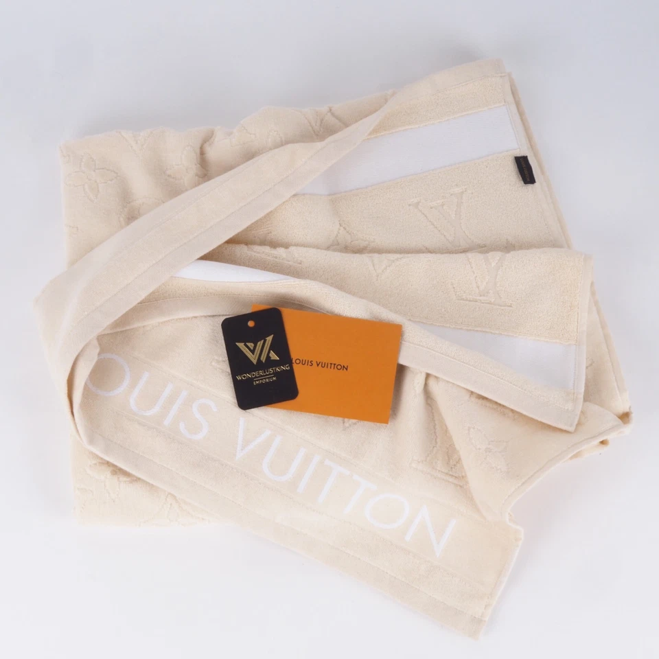 LOUIS VUITTON LVacation Beach Towel M67516 Strandtuch Jacquard Crea NEU OP: 670€ - Bild 2 von 4