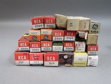 Mixed Lot of 25 Vintage Vacuum Tubes Ham Radio, TV, Audio, Amplifier