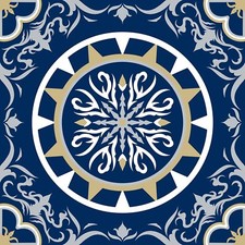 45x Tile stickers modern navy blue KITCHEN BATHROOM peel stick adhesive transfer