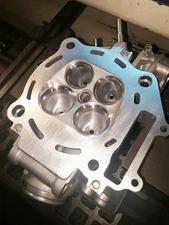 Honda TRX450R TRX450ER Cylinder Head Rebuild Valve Seat Cut trx 450 r er 