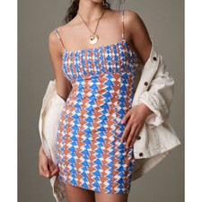 Anthropologie Maeve The Ophelia Sleeveless Linen Slim Mini Dress | Sz 10  NWT 