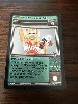 WWE Raw Deal Revolution Four Now Go, Cat Go! Foil Promo Card P-36