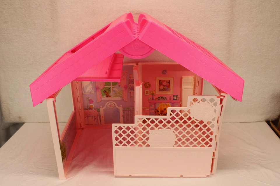 Barbie Fold'n Fun House 1545 Mattel 1992 vintage en caja original incompleta Foto 2 de 4