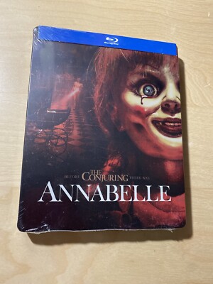 ANNABELLE (CONJURING) BLURAY + STEELBOOK, NEW **READ