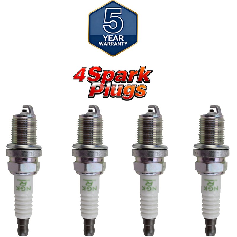 Set for 4 NGK V-Power Resistor Power Performance Spark Plugs BKR5E # 7938 Subaru