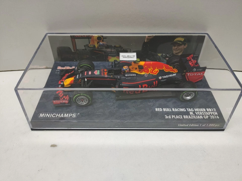 RED BULL RB12  VERSTAPPEN BRAZILIAN GP 2016 1/43 Minichamps  - Photo 2/4