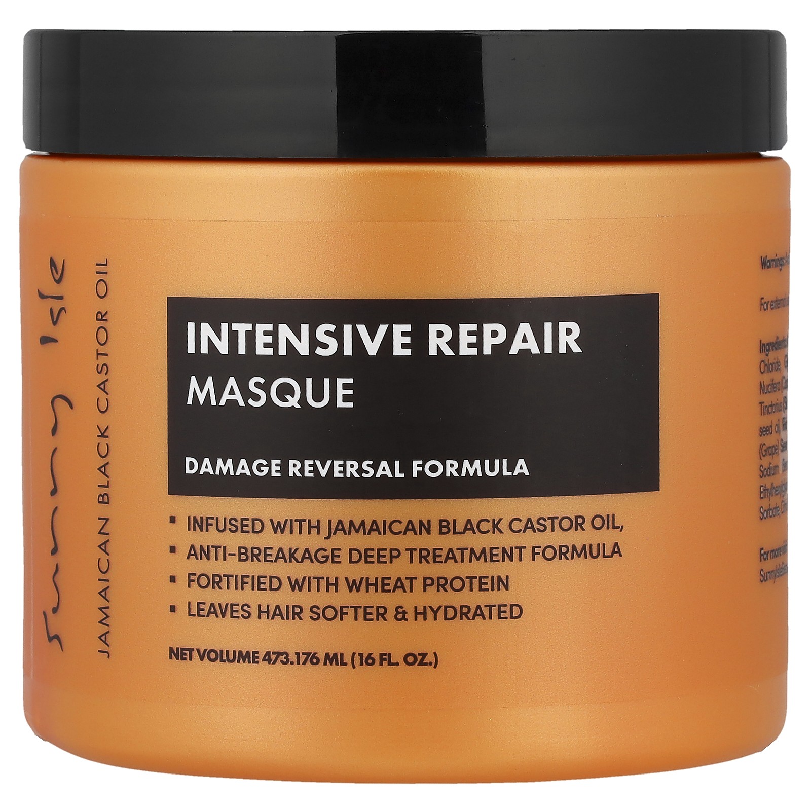 Jamaican Black Castor Oil, Intensive Repair Masque, 16 fl oz (473.176 ml)