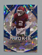 2020 LEAF METAL ROOKIE CEEDEE LAMB RC AUTO BLUE CRYSTALS SP #4/12 COWBOYS