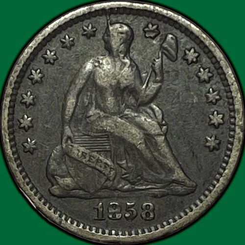 1858-O Seated Liberty Half Dime Choice Very Fine VF+ Coin #29892