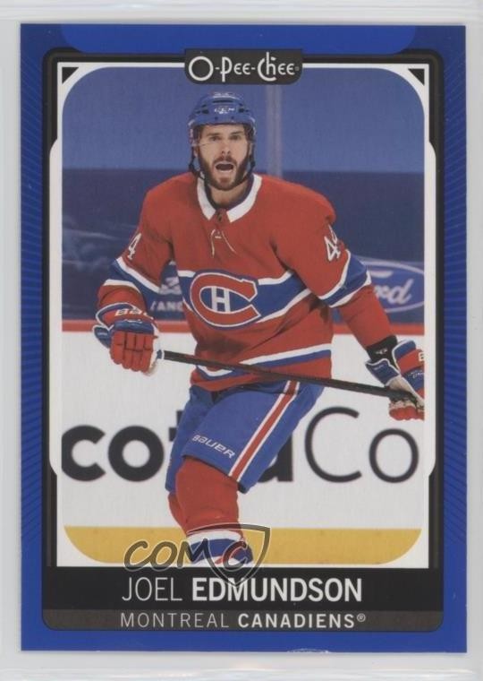2021-22 O-Pee-Chee Blue Border Joel Edmundson #371 e6j