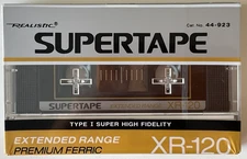 SEALED Realistic SUPERTAPE XR-120 Type 1 Super High Fidelity Cassette Tape