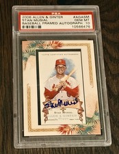 2006 Allen Ginter Stan Musial Auto RC PSA 10 BOLD AUTO SP/50