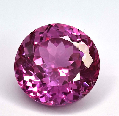 Natural 20-22 Ct Pink Color Sapphire Round Cut Certified Loose Gemstone SP435