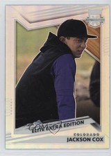 2022 Panini Elite Extra Edition Optic Holo Prizm Jackson Cox #50 0c2