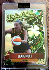 LEXIE HULL 2025 WILD CARD LUCKY CHARM CRACKED ICE # 1/1 INDIANA FEVER