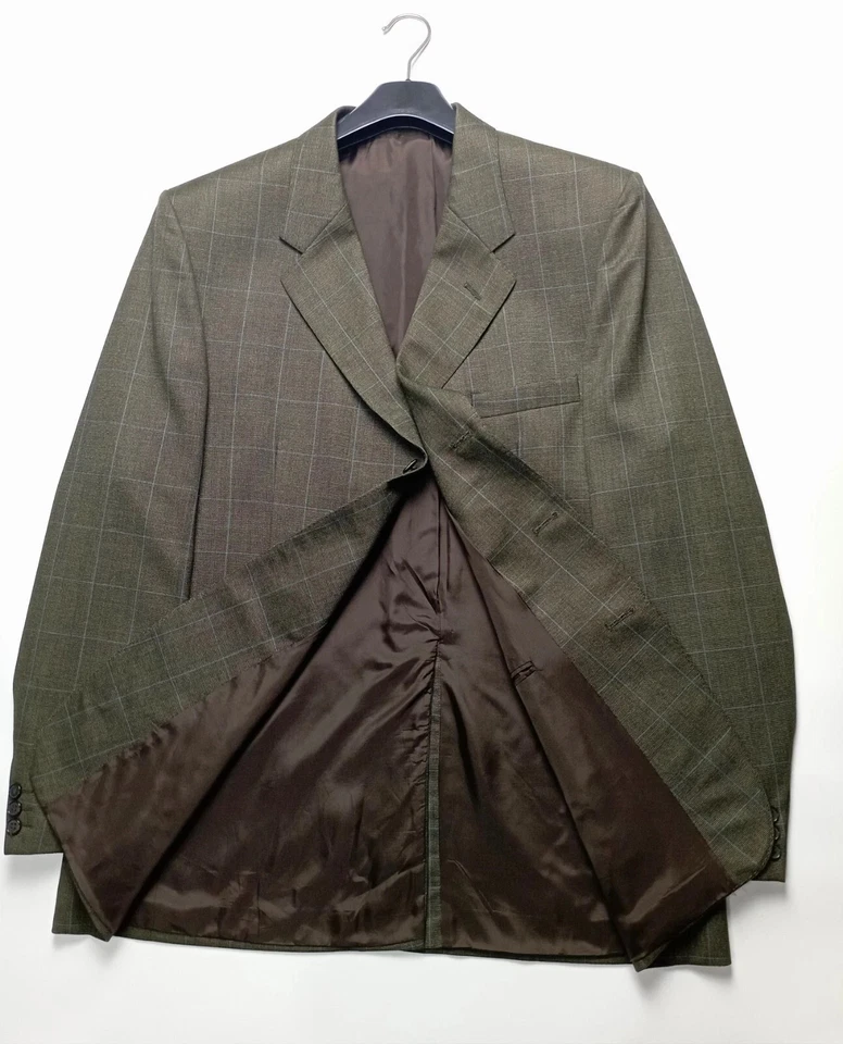 Gieves & Hawkes Tweed Blazer Savile Row London Green Size 48 - Image 3 of 4