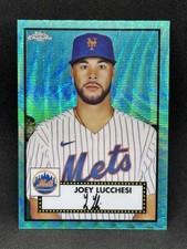 Joey Lucchesi 2021 Topps Chrome Platinum Anniversary #454 Aqua Wave Refractor