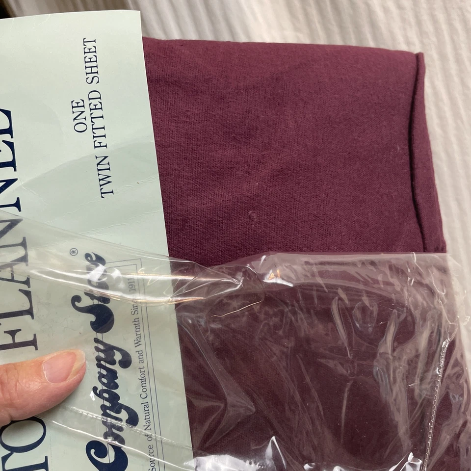 Sábana Ajustable Doble The Company Store Talla Ciruela Cálida Invierno Franela Foto 2 de 4