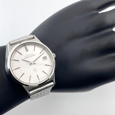 SEIKO Grand Quartz 9942-8000 Twin Quartz Silver Dial Men's Watch
