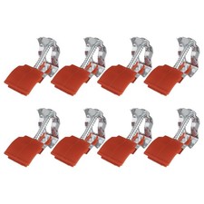 8Pcs Adjustable Kitchen Sink Mounting Clips Red Arch Designed Iron Clamps