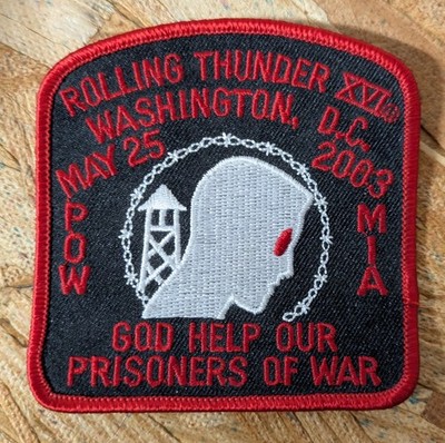 Rolling Thunder XVI May 2003 Vietnam Vets Patch POW MIA Washington DC