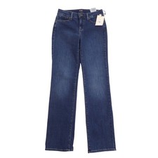 NYDJ Women Jeans Blue Marilyn Straight Leg Cooper Wash Size 4 NEW
