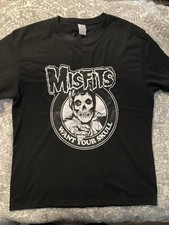 THE MISFITS LARGE T-SHIRT PUNK ROCK DANZIG SAMHAIN HORROR