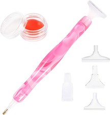 Diamond Painting Pen, Handmade Resin Diamond Painting Pens with Glue Clay and Va